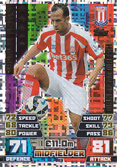 Charlie Adam Stoke City 2014/15 Topps Match Attax Man of the Match #389